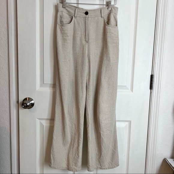 SOLD! ZARA Linen Blend Pants S - Picture 3 of 10